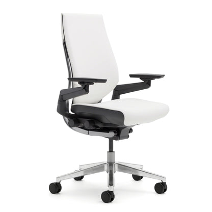 Steelcase Gesture Office Chair - Ergonomic Work Chair with Wheels for Carpet - Comfortable - Intuitive-to-Adjust for Desk - 360-Degree Arms - Coconut Yellow Fabric