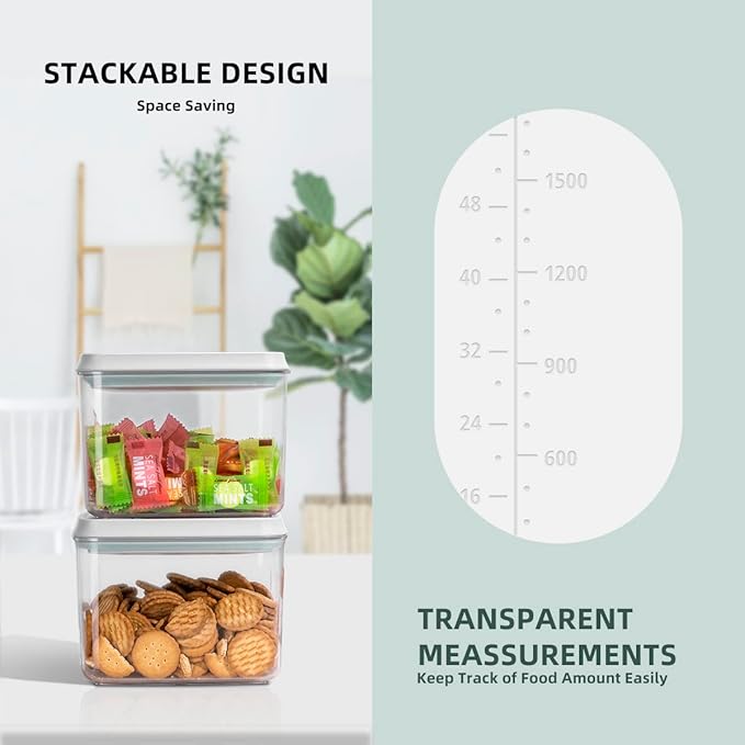 12 Pcs Pop Airtight Food Storage Containers