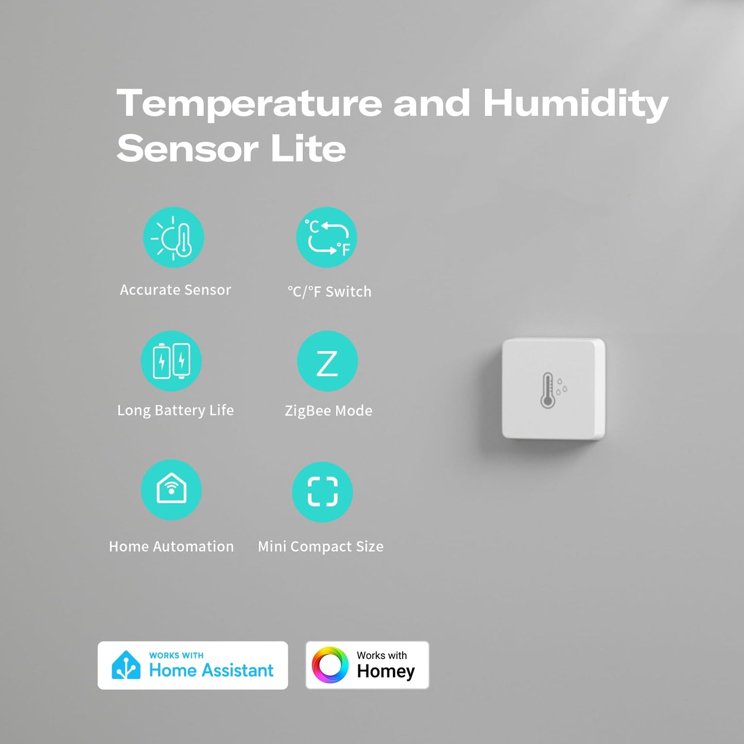 THIRDREALITY Zigbee Temperature and Humidity Sensor Lite 3Pack,Smart Thermometer and Hygrometer, Compatible with Echo Devices with Zigbee Hub Built-in,Home Assistant, SmartThings, Homey,Hubitat