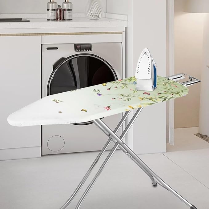 Simple Floral Ironing Board Cover Scorch and Stain Resistant Pressing Cloth