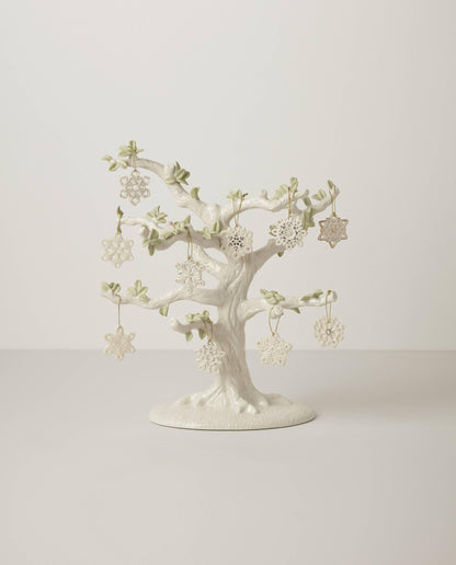 Lenox 890425 Snowflake 10-Piece Ornament Set, Christmas