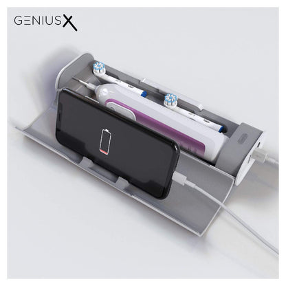 Oral-B Genius X Electric Toothbrush with Artificial Intelligence, App Connected Handle, 1 Toothbrush Head & Travel Case, 6 Mode Display with Teeth Whitening, 2 Pin UK Plug, Blush Pink
