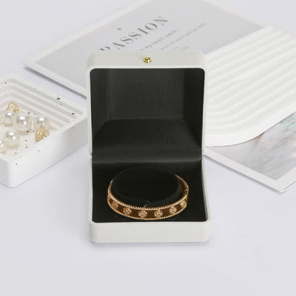 KUKUVR 2 Piece Velvet Bracelet Box, Bangle Jewelry Gift Box for Women, Elegant Bracelet Gift Boxes for Memorable Moments (Grey)