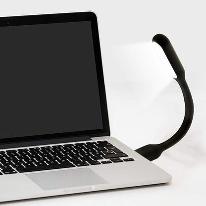 USB LED Light Lamp for Power Bank (10 PCS) Portable Eye Care Mini Night Light with Flexible Arm, USB Gooseneck Reading Lamps Book Light,Compatible for Desktop, Notebook Laptop (10-Black)
