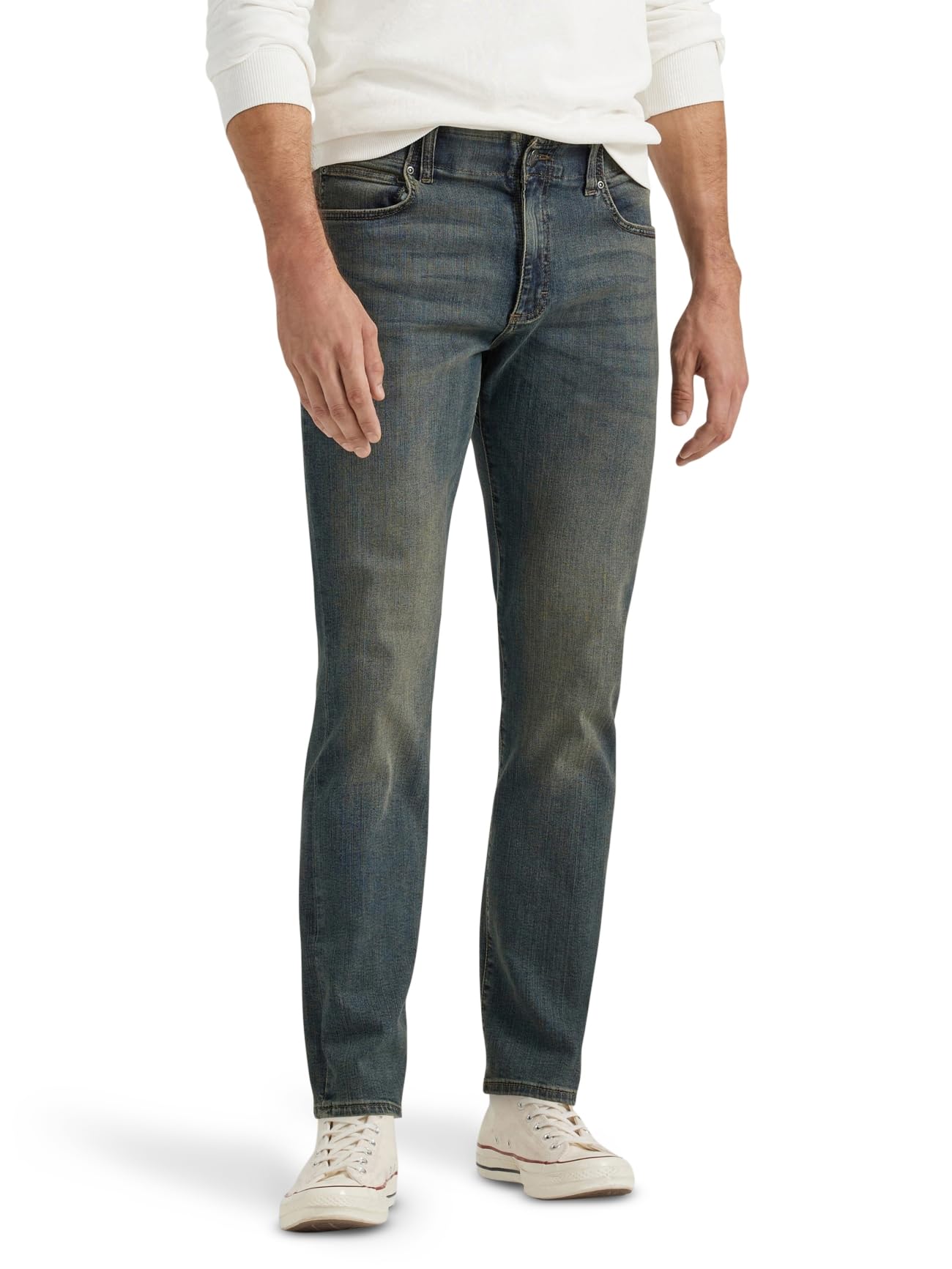 Lee Men's Performance Series Extreme Motion Straight Fit Tapered Leg Jeans, Maverick, 40W 30L UK