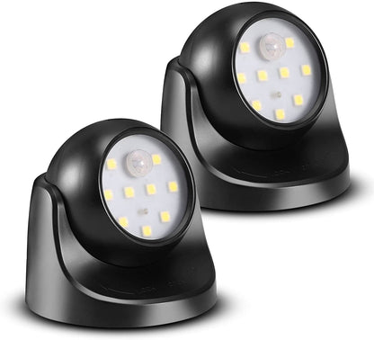 Proxinova LED Security Lights Motion Sensor PIR, Bright LED Floodlight 150 Lumens, Wireless Motion Sensor Lights Outdoor, Outdoor Lights Battery Powered, Battery Powered Outdoor Lights, 2 Pack