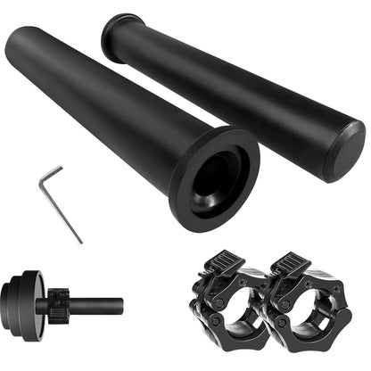 Standard Olympic Barbell Adapter Sleeve: Converts 1 inch Standard Weight Plate Posts to 2" Olympic Weight Plate Posts - Perfect for Deadlifts & Squats