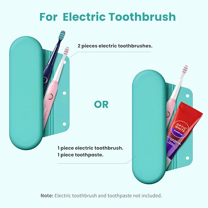 Silicone Electric Toothbrush Travel Case, Manual Toothbrush Travel Cover