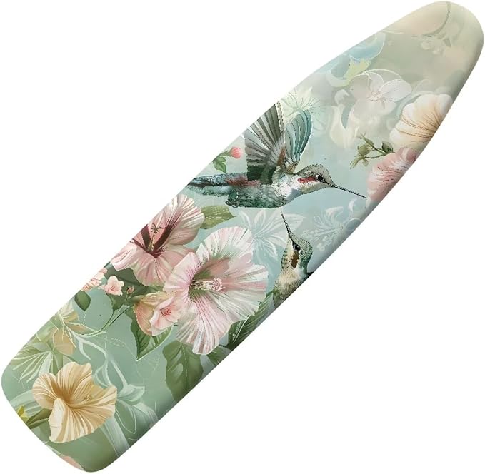 ZDCUSTOM Flower Hummingbird 15x54 Inch Standard Size Iron Covers