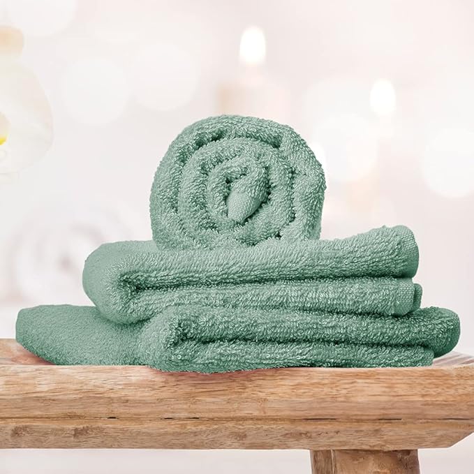 Yoofoss Luxury Washcloths Towel Set 10 Pack Baby Wash Cloth