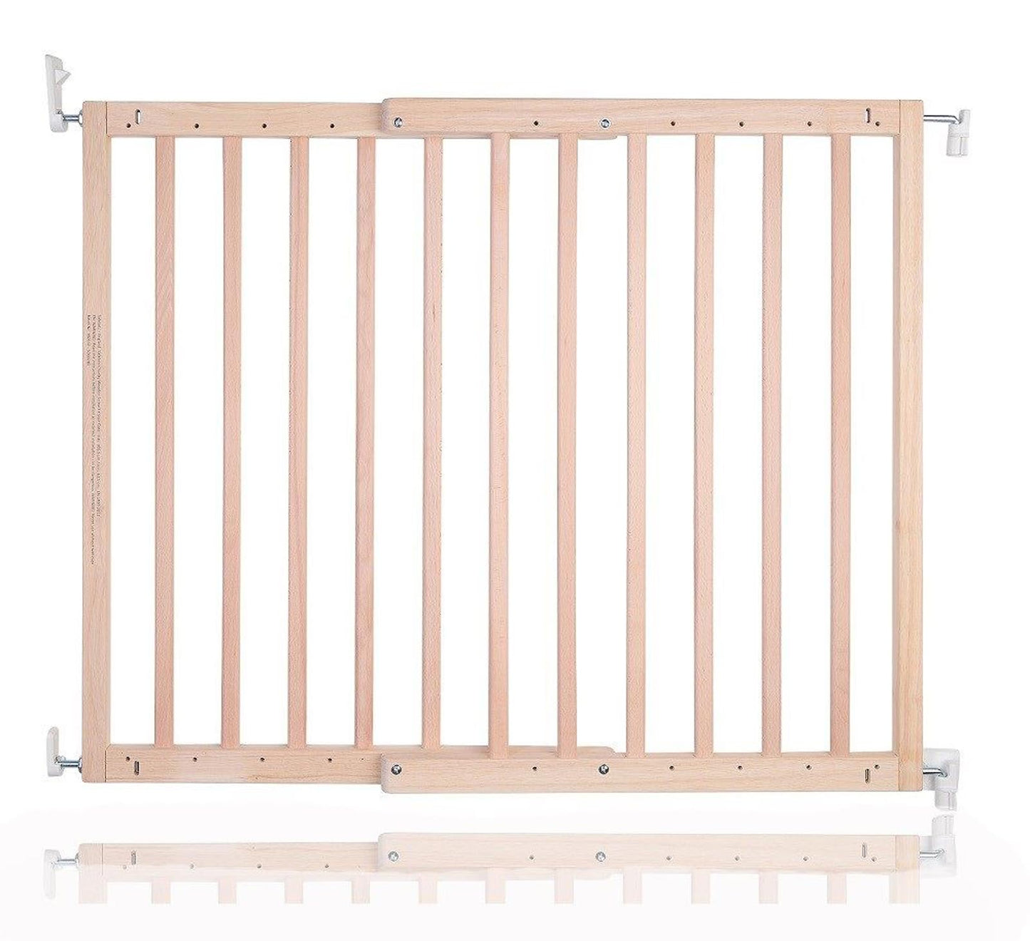 Safetots Chunky Wooden Screw Fit Stair Gate, Natural, 63.5cm - 105.5cm, Wood Baby Gate, Screw Fit Safety Barrier, Stylish Design and Practical Safety Gate, Easy Installation