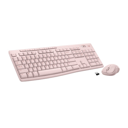 Logitech MK270 Wireless Keyboard and Mouse Combo for Windows, 2.4 GHz, 8 Multimedia Keys, PC, Laptop, Wireless Keyboard Compact Mouse Combo - Black
