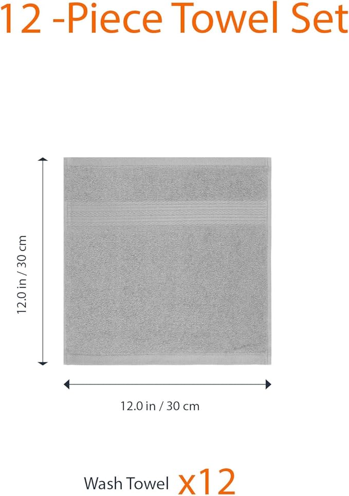 Amazon Basics Cotton Washcloths