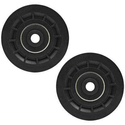 Topfinder Pulley 78 mm, pulley for ropes, pulleys with ball bearings, pulley, replacement parts, fitness equipment, power station wheels, 2 pieces