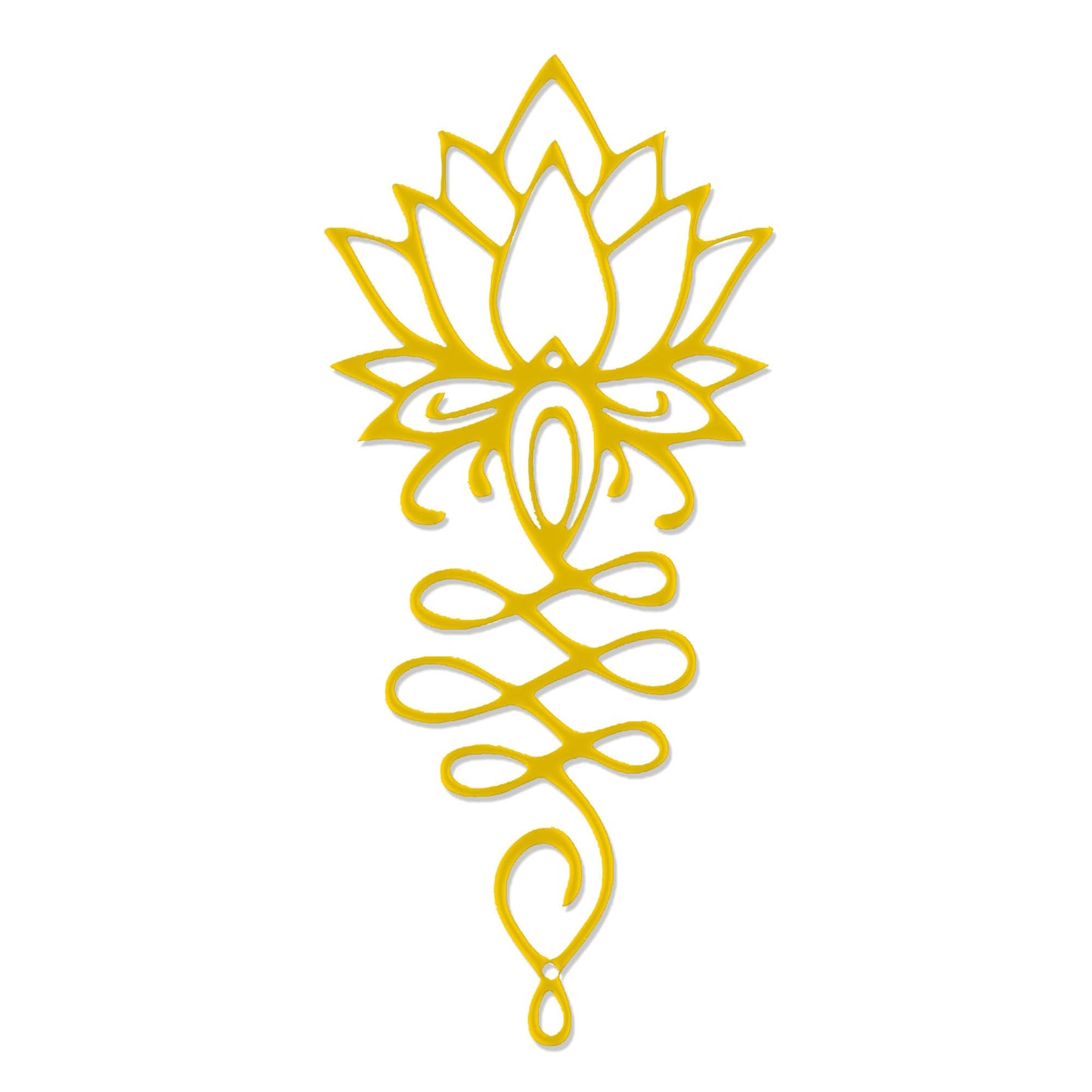 Xedatric Lotus Flower Wall Decor – Gold Metal Yoga Wall Art with Lotus Design, Spiritual Home Décor Sculpture for Meditation Spaces, Living Room, Bedroom, Office