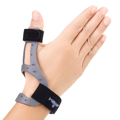 Willcom Silicone Thumb Brace for Arthritis Pain Relief, Semi-rigid Support for De Quervains, Trigger Finger, Women & Men, Right & Left Hands (Medium 6.3-7.3 inch)