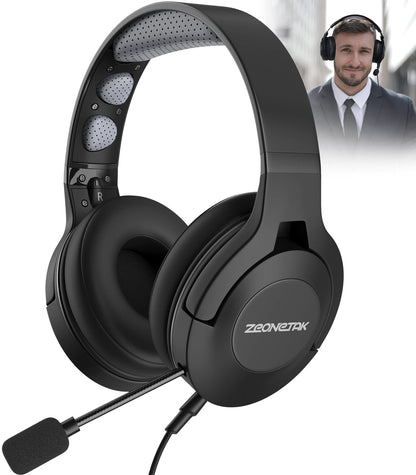Noise Cancelling Headset, Wired Gaming Over-Ear Headset,Matte Finish Premium Stereo Headset, Noise Cancelling Headset, Over-Ear Headset with Noise-Cancelling Mic & Xbox One/PS4/PS5/PC/Nintendo Switch