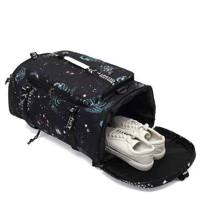 Kalesi Cool Gym Duffle Bag Backpack 4-Way Waterproof with Shoes Compartment for travel Sport Hiking laptop Lightweight