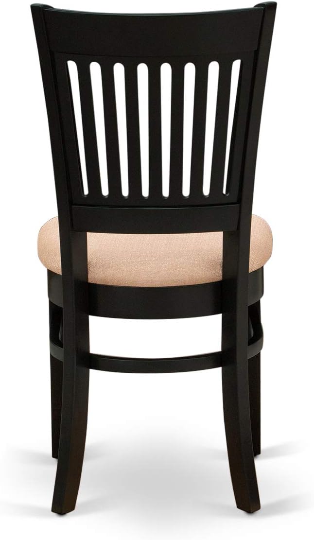East West Furniture ANVA3-BLK-C 3 Piece Modern Dining Table Set Contains a