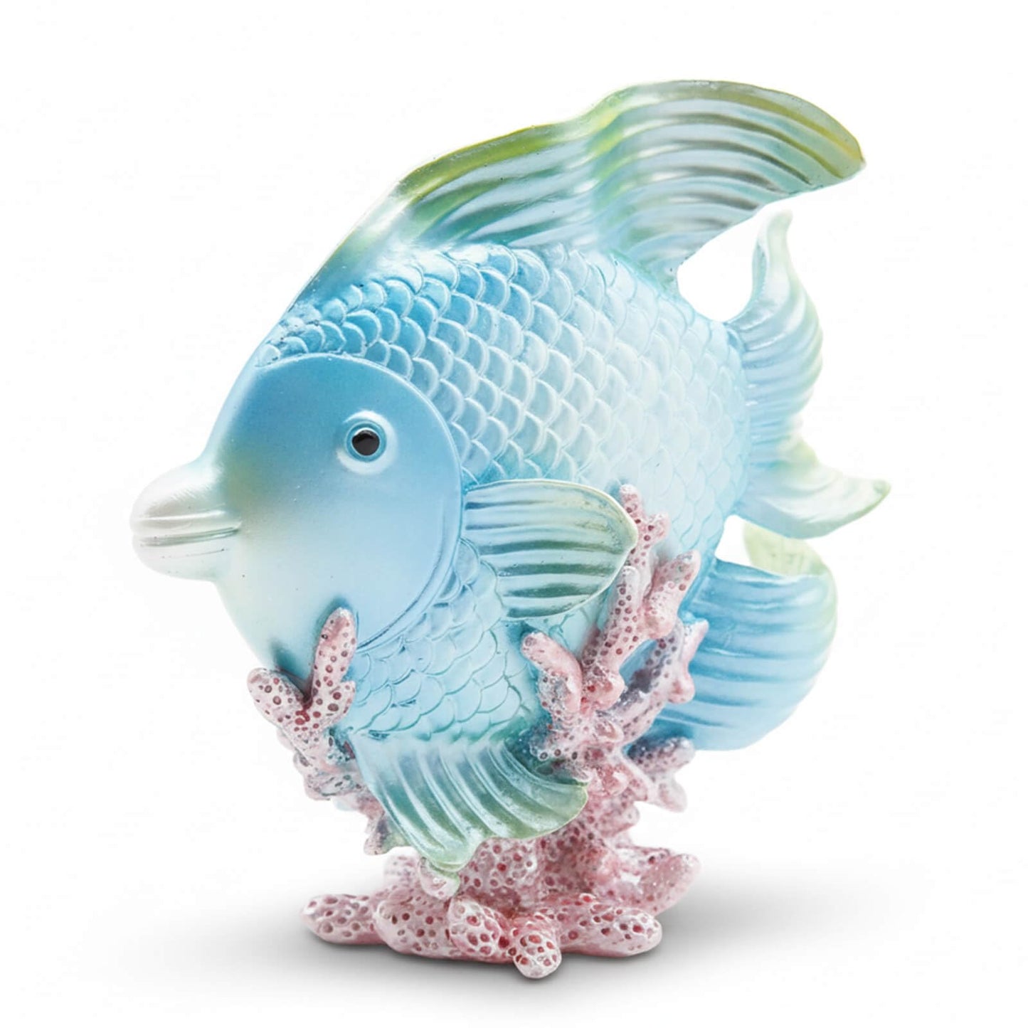 Bertork Beach Decor Angelfish Statue, Coastal Ocean Decor Sculpture