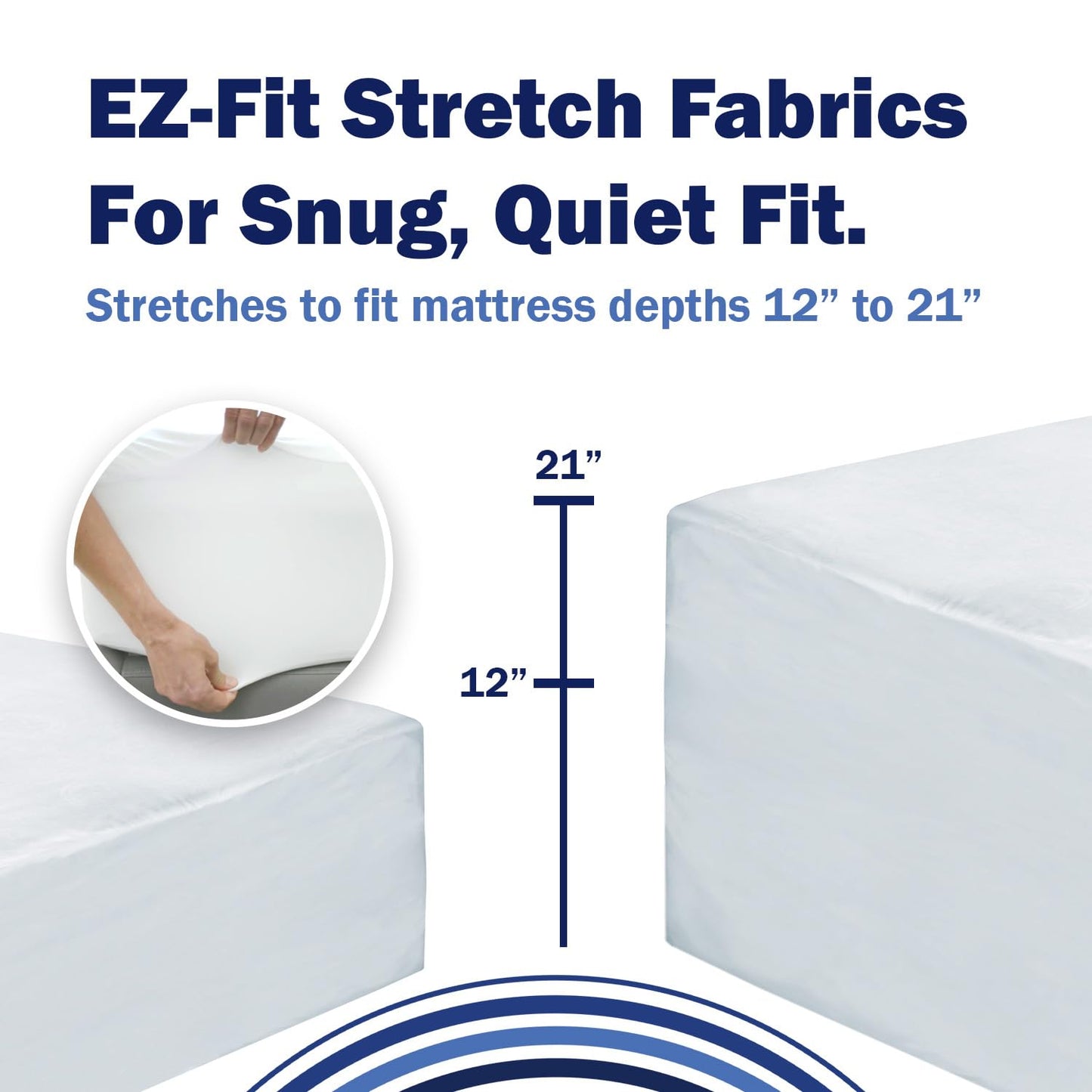 CleanRest Waterproof Mattress Fitted Sheet Protector, Ultimate Defense Against Spills and Wear, MicronOne Allergen Barrier, Breathable, Chemical-Free, Fits Mattress Depths 12" to 21" (Twin XL)
