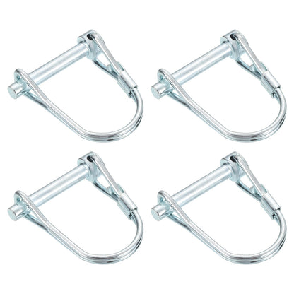 uxcell 4Pcs 3/16" Dia Trailer Coupler Pin, 1-1/4" Long Coupler Pin Shaft Locking Pin, Round Pto Pin for Farm Trailers and Garden
