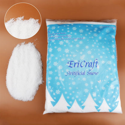 EriCraft Artificial Snow,8 Liters, 9.2 oz, Plastic Snow for Decoration and Handcraft