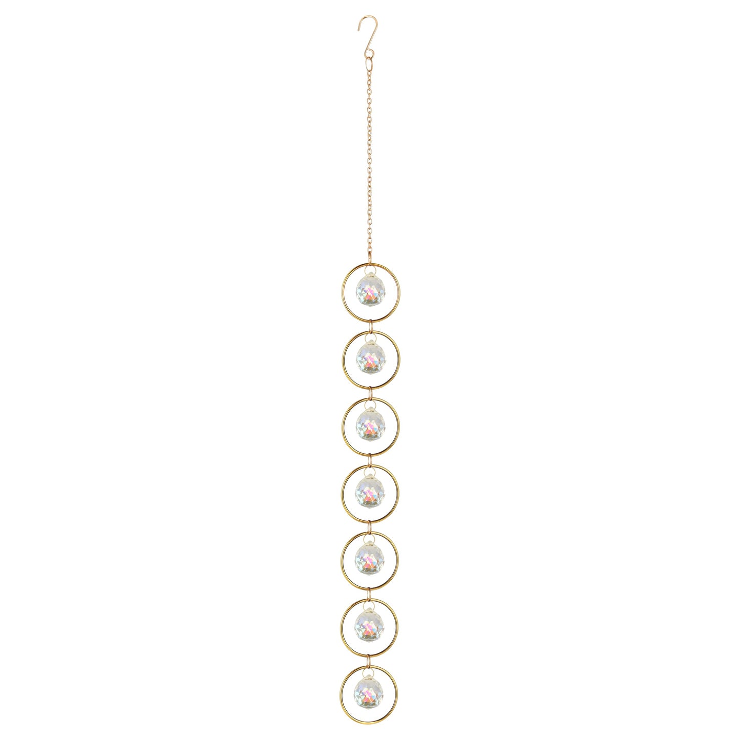 7 Chakra Crystal Suncatcher, AB Color, 30mm Crystal Ball Healing Suncatcher