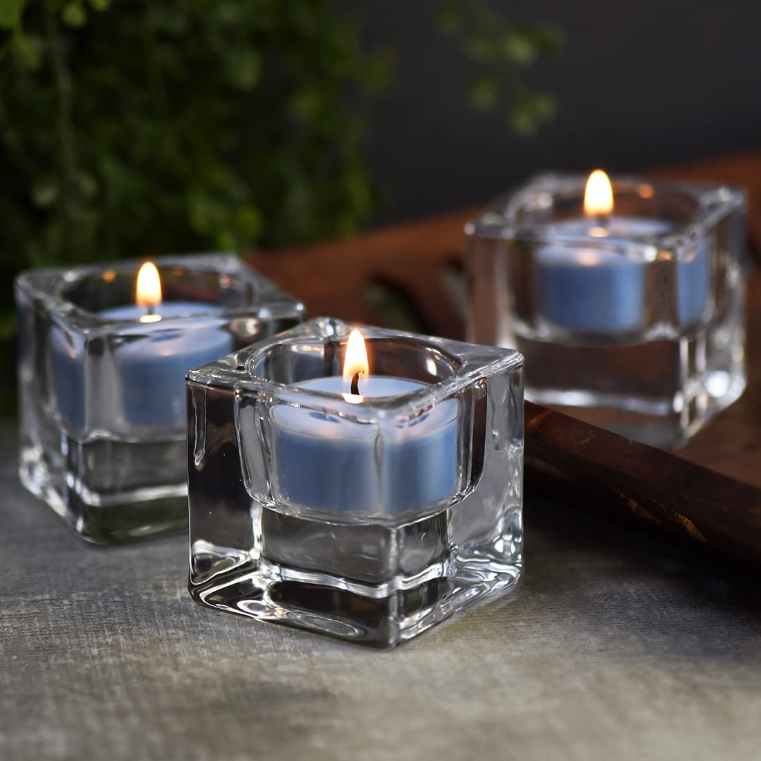 DEYBBY Ocean Breeze Scented Tealight Candles Bulk, Aromatherapy Soy Wax Tea Candle Set of 24-4 Hour Burning Great Gift