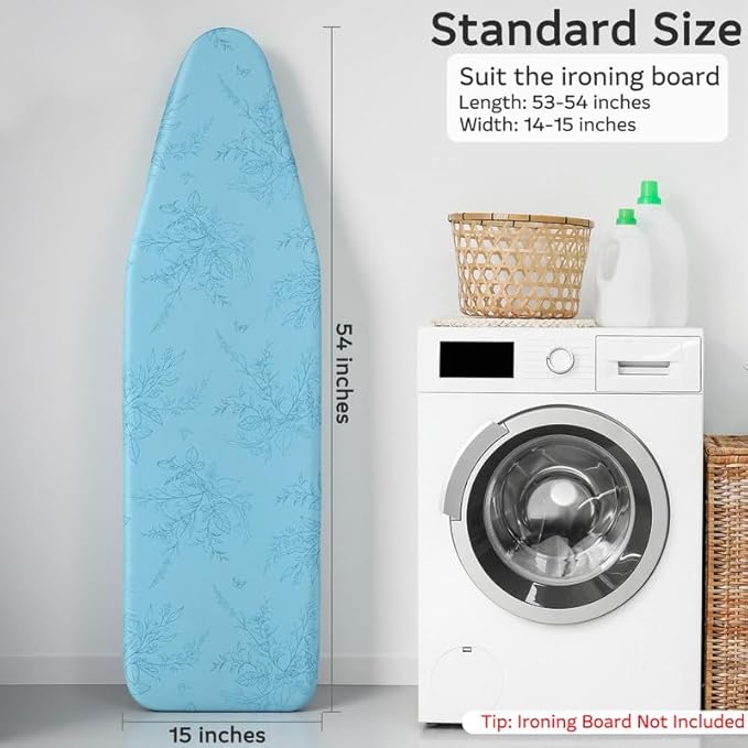 FIOBEE Ironing Board Cover and Pad Extra Thick Iron Board Pad