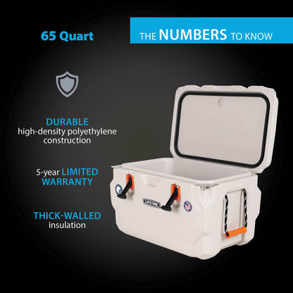 Lifetime 65 Quart Hard Cooler, High Performance Ice Chest