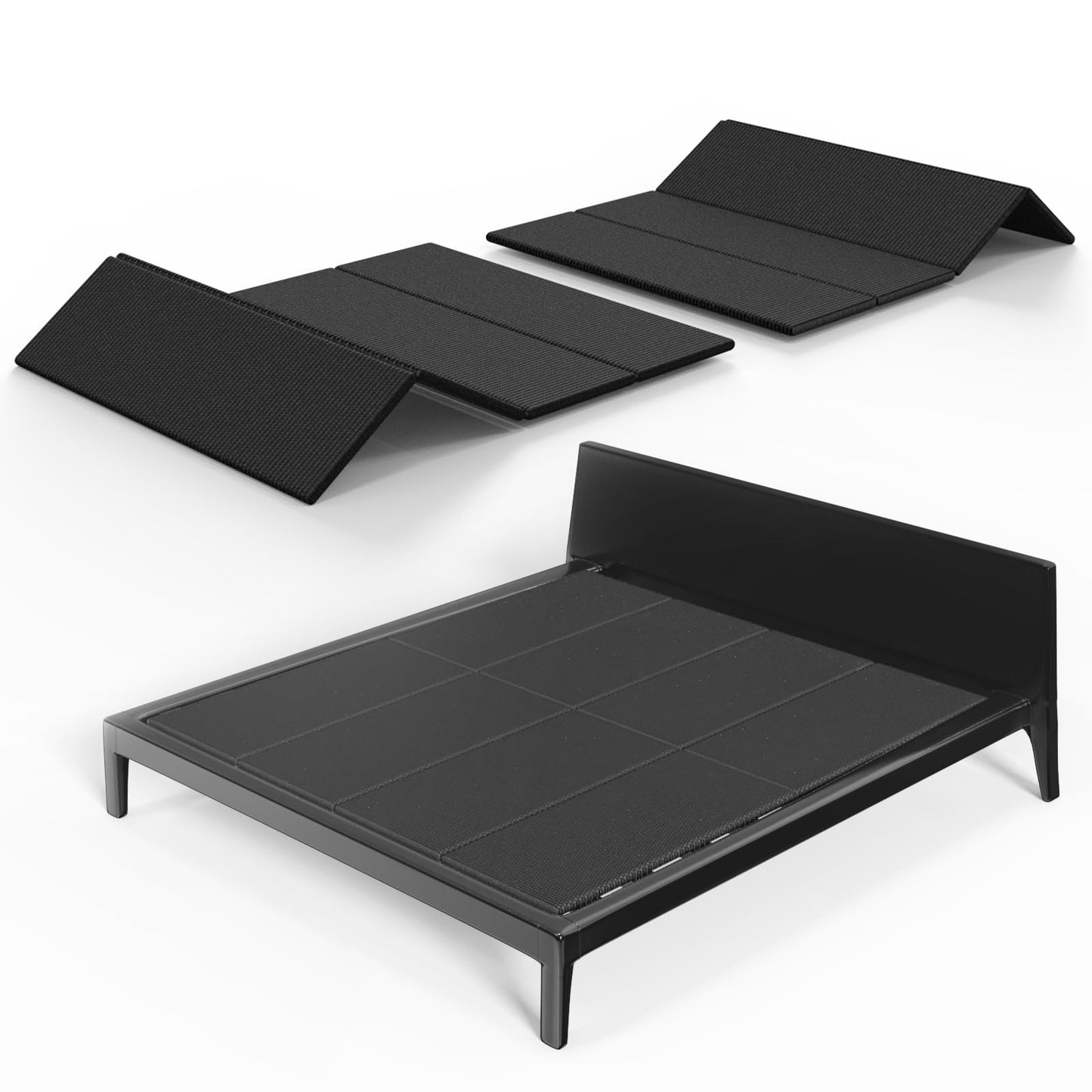 Breathable, Noise Minimizing, Moisture Resistant Bunkieboards,Low Profile Bed Support,Large Double Bed 10mm Bunkie Board, Full Size 38x75'' ﻿