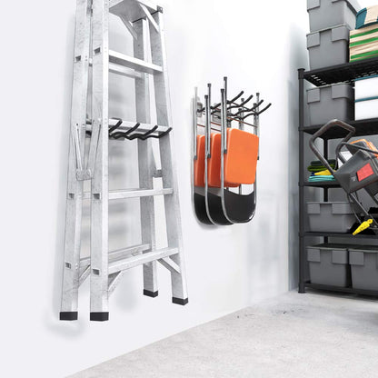 TORACK Garage Hooks Tool Organizer, 4 Pack Heavy Duty Steel 12" Wave Hooks, Wall Mount Garage Storage Utility Hook for Car Tires, Ladder, Chairs, Power Tools, Garden Tools