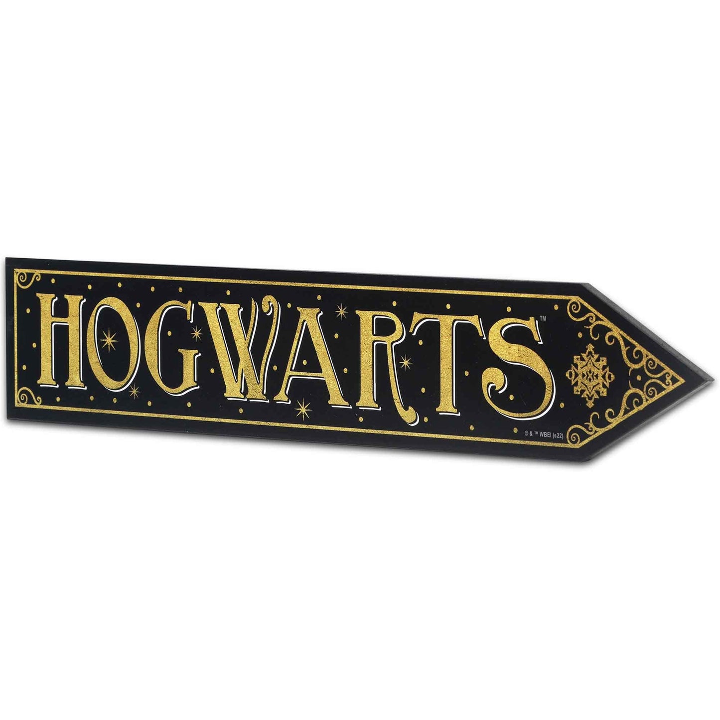 Harry Potter Hogwarts Arrow Wood Wall Decor - Fun Hogwarts Sign for Kids' Bedroom, Playroom or Movie Room