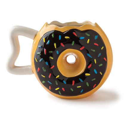 BigMouth Inc Sprinkle Donut Coffee Mug, Fun Novelty Doughnut Shaped Cup, Fun Gift for Dessert Lovers, Ceramic, 12 Ounces