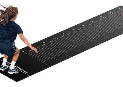 NELOMO 13.6’ X 2’ Standing Jumping Mat Long Jump Standing Broad Jump Mat Non Slip for Gym School Home Flooring Exercise Workout Training with World Record Mark