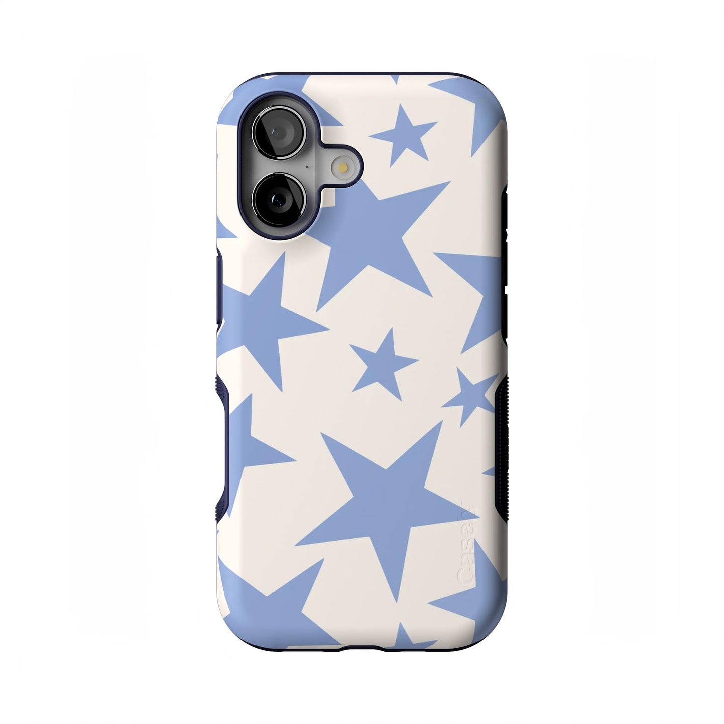 Casely iPhone 17 Case | Blue Stripes | Sunday Best | Compatible with MagSafe | Bold Protective Design