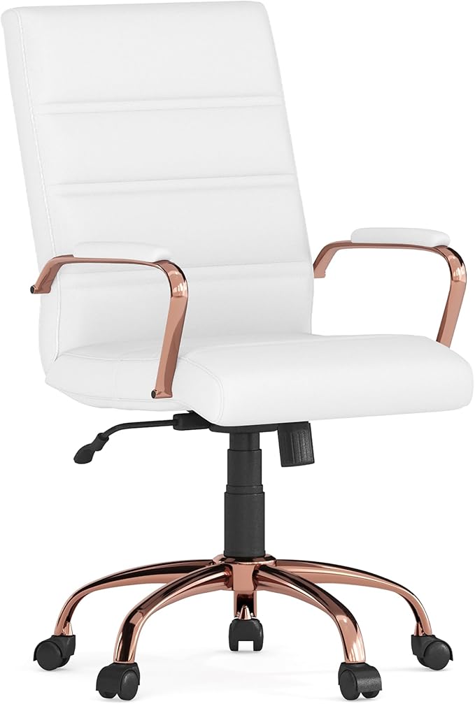 Flash Furniture Whitney Mid-Back Swivel LeatherSoft Desk Chair