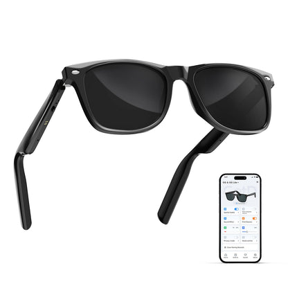 GetD AI Glasses for Men & Women, Smart Glasses Powered by ChatGPT, AI Real-time Translation with 145 Languages, 11H Music Play, Bluetooth Glasses with Photochromic Lens for Daily Use, Travel