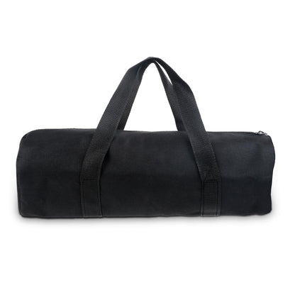 12 Inch Canvas Tool Pouch Small Tool Bag for Men Wide Mouth Tool Storage Bag Large Capacity Tool Tote Handbag Power Tool Organizer for Electricians Mechanic Storage Wrenches Pliers Black