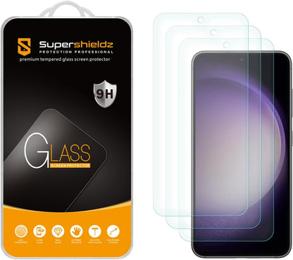 Supershieldz (3 Pack) Designed for Samsung (Galaxy S23 FE) [FE Model Only] Tempered Glass Screen Protector, 0.33mm, Anti Scratch, Bubble Free