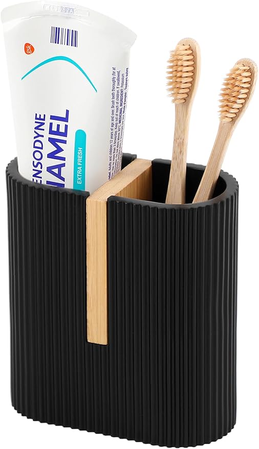 rejomiik Matte Black Toothbrush Holders Electric Toothbrush Holder