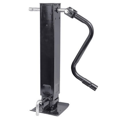 Heavy Duty Weld Square Tube Trailer Jack - 12.5" Lift 13.5" Drop Leg Travel Capacity 12000 LBS (12000lbs Front Pull pin)