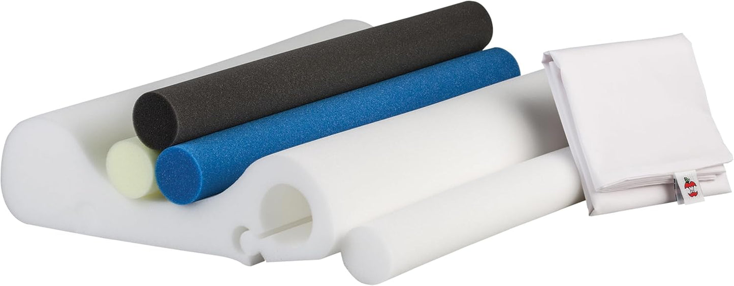 Core Products Double Core Select Cervical Pillow – Orthopedic Neck Support with 4 Adjustable Rolls for Pain Relief, Alignment & Posture – Contoured for Side & Back Sleepers – Assembled in USA