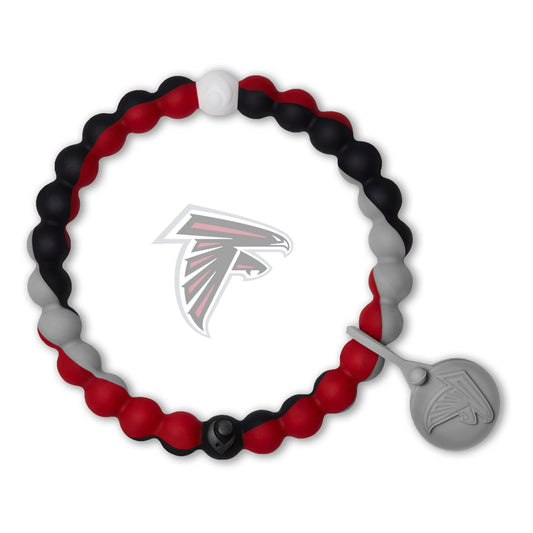 Lokai Silicone Beaded Bracelet for Men & Women, NFL Football Collection - Atlanta Falcons, Medium - Silicone Jewelry Fashion Bracelet Slides-On for Comfortable Fit