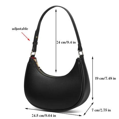 Barabum Retro Classic Clutch Shoulder Tote HandBag with Zipper Closure for Women (6-a)