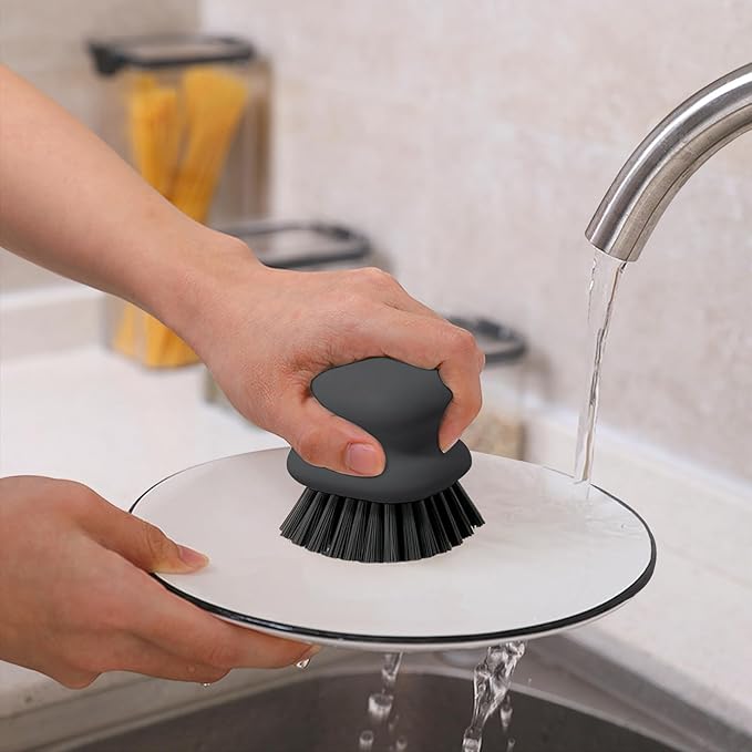 Dish Brush with Handle, Kitchen Scrub Brushes
