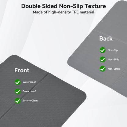 FIRINER Walking Pad Mat for Carpet 73''×24'' Foldable Treadmill Pad Floor Protector Non-Slip Noise Shock Absorption Exercise Equipment Mats for Hardwood Floor/Spinning Bike/Elliptical Machine