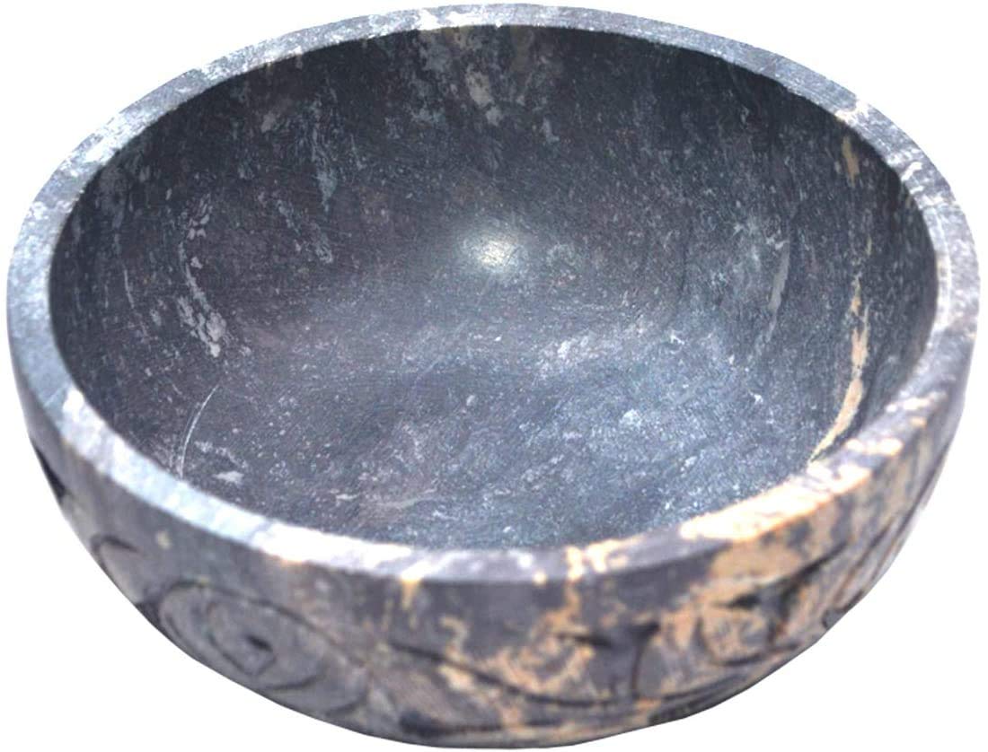 Marble Handmade Soapstone Incense Stick Holder and Scraping & Smudging Bowl for Gift. Decorative Home and Office Decor