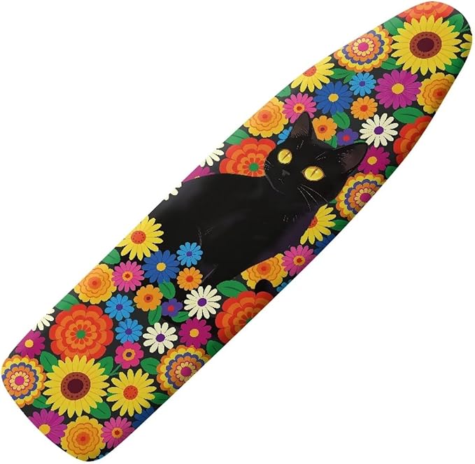 Sprowallow Hippie Cat Ironing Board Covers 15x54 inch Extra Thick Heavy Duty